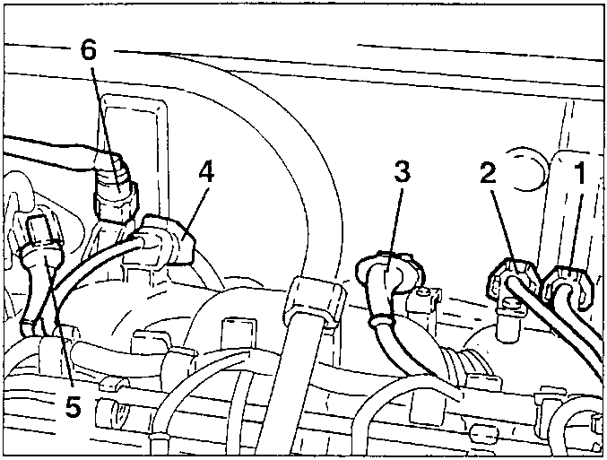 Diagram showing various sensor connections