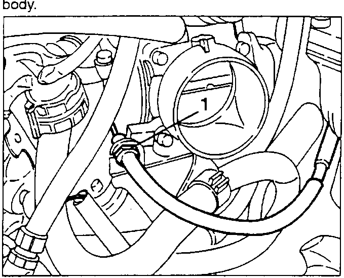 Throttle body with accelerator cable connection