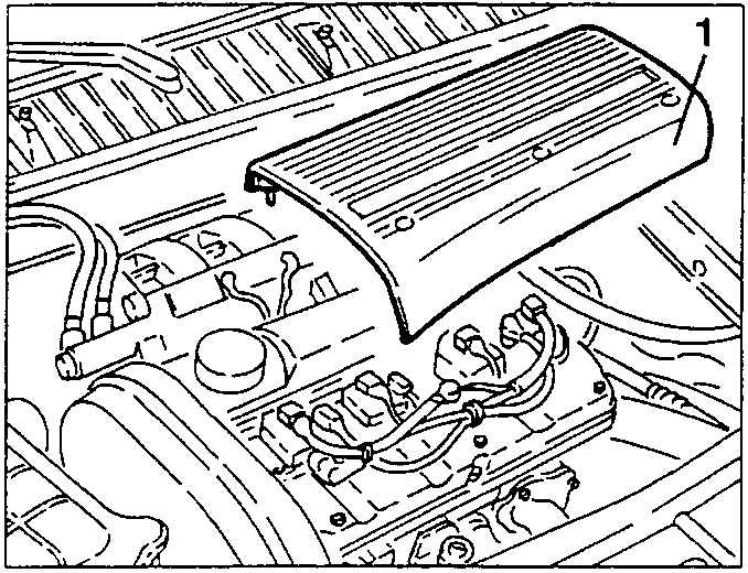 Ignition coils cover removal