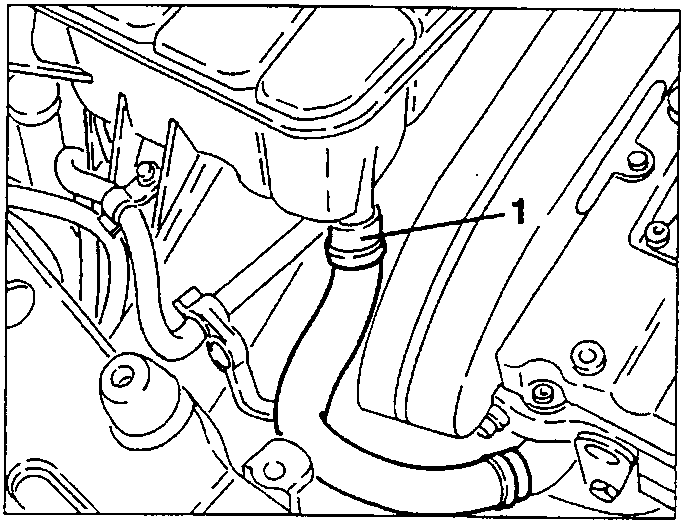 System supply pipe disconnected from header tank
