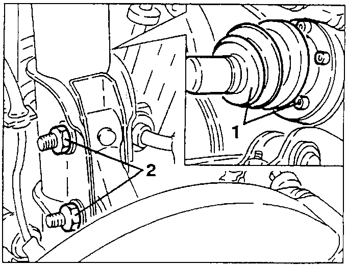 Axle shafts disconnected