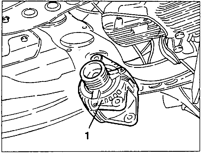 Alternator being removed from under the car