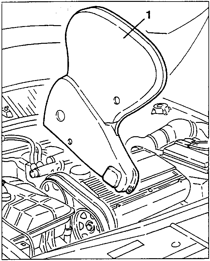Upper cover of timing gear and counter-rotating shaft belts removal