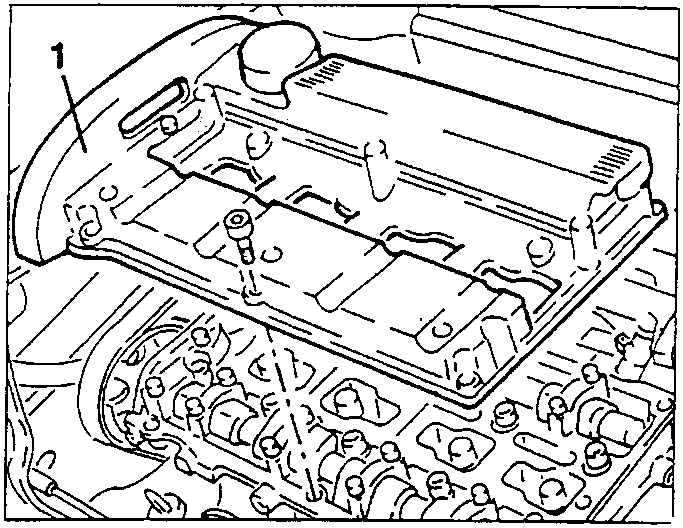Cylinder head cover with gasket