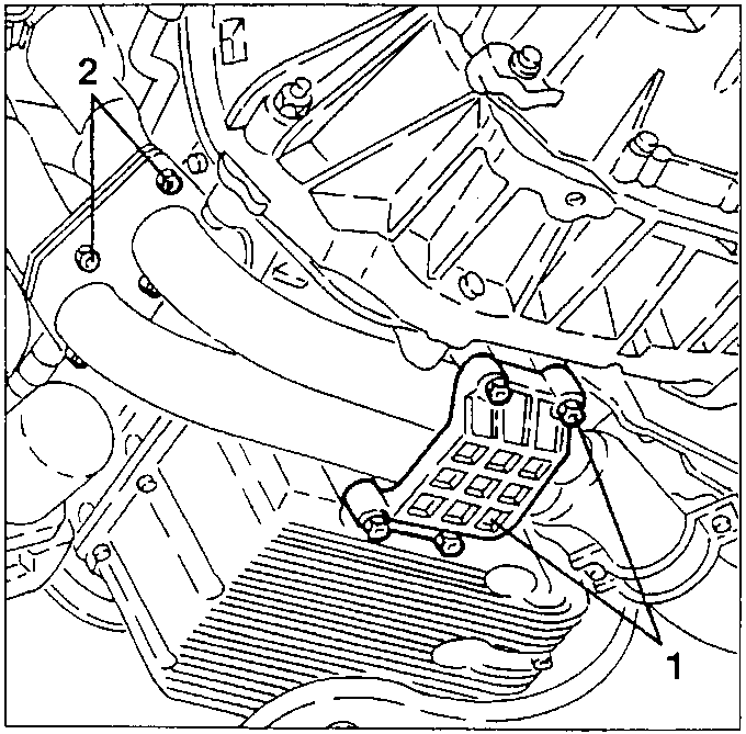 Exhaust pipe front section to manifold