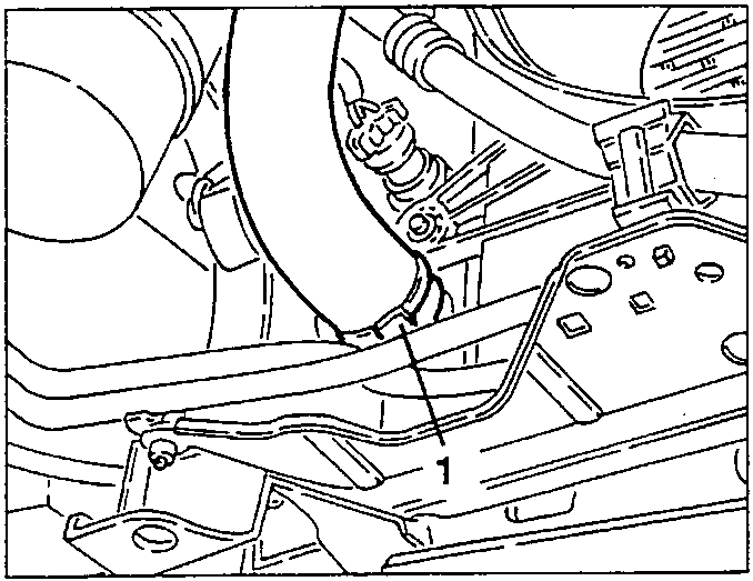 Radiator outlet hose connection point 1