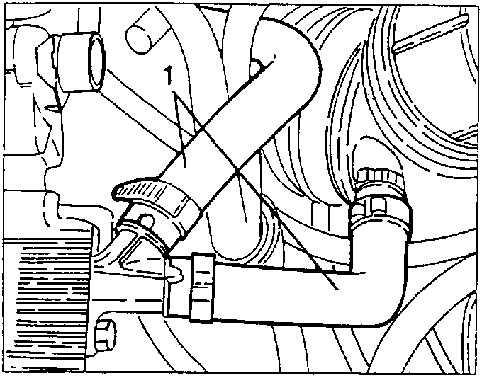 Oil vapour recovery pipes being disconnected and removed