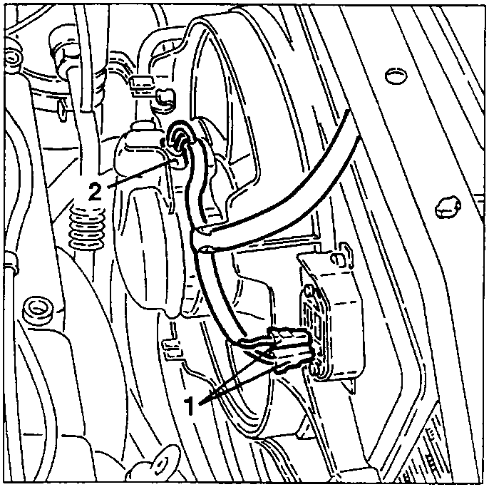 Cooling fan electrical connections