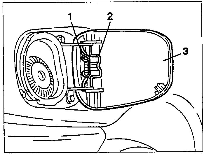 Fuel flap with components 1, 2, 3