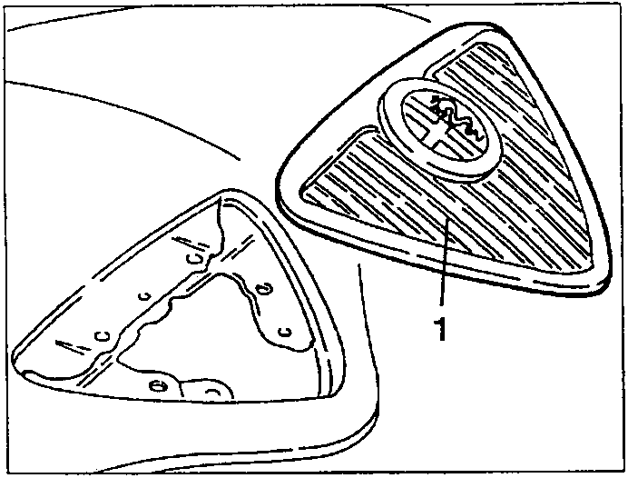 Bonnet grille with two clips