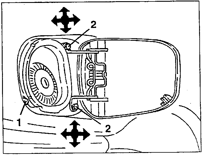 Fuel flap adjustment with arrows