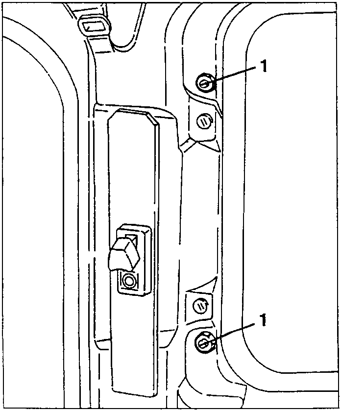 Quarterlight window removal: nuts 1