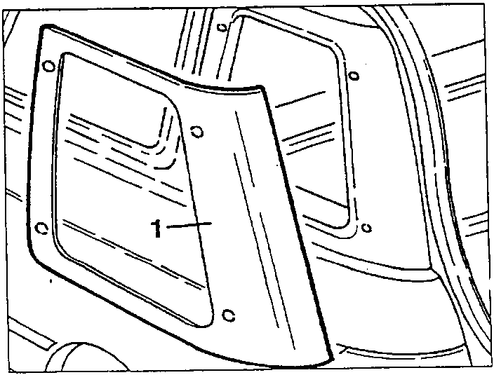 Window being removed from the vehicle frame.