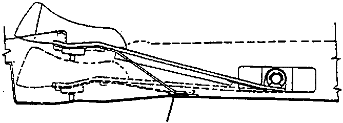 Diagram showing external trim with component labeled 1