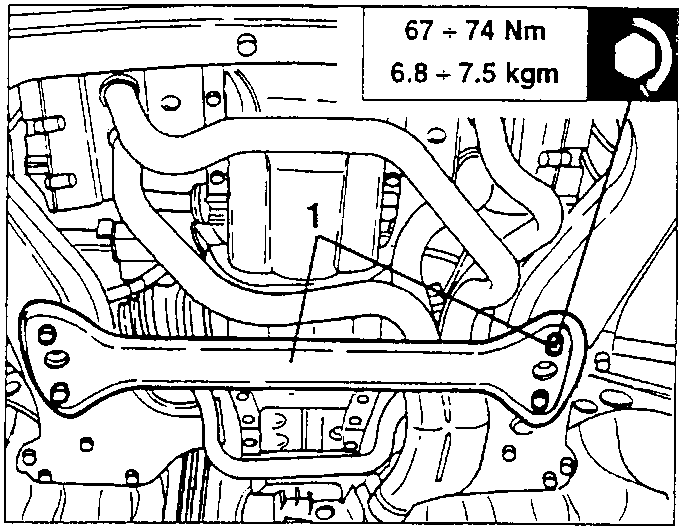 engine mount frame crossmember