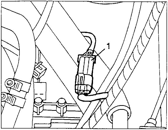 Speedometer sensor disconnected from wiring harness