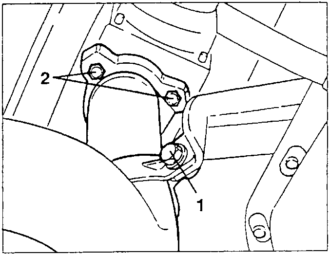 support clamp on exhaust pipe