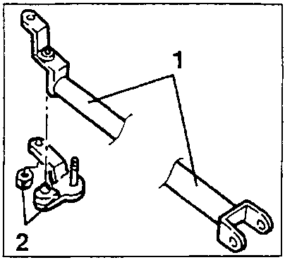 Removing gearshift control rod and relay levers