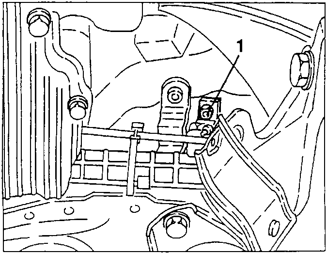 Disconnecting gearshift control rod from power steering box