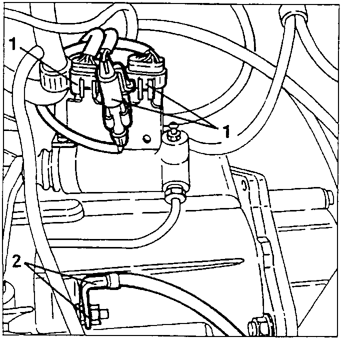 Diagram showing electrical connections and earth cable disconnection near the clutch control cylinder.