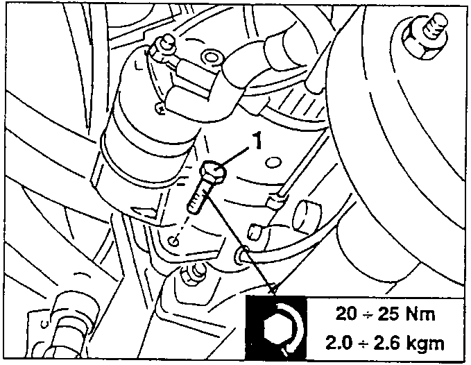 Starter motor screws being loosened