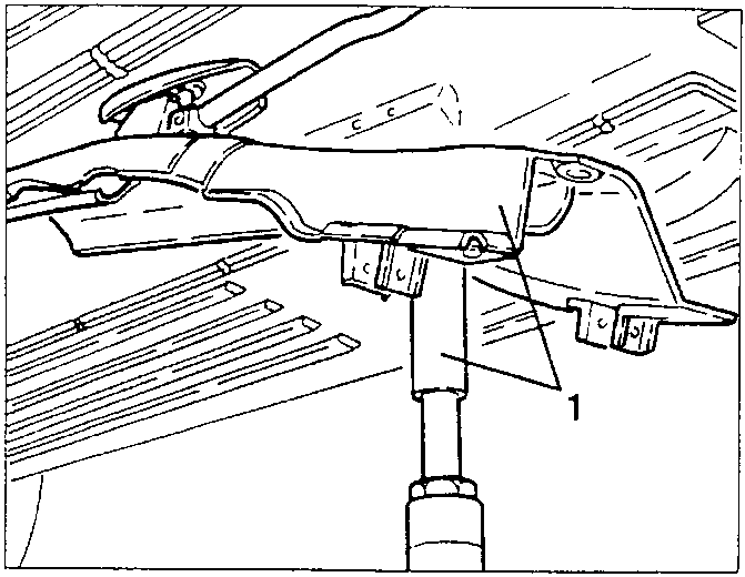 Gearshift controls support being lowered with hydraulic jack