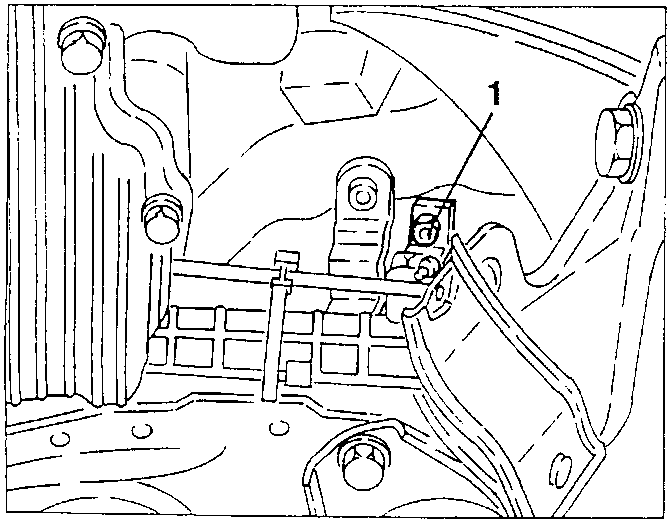 Gearshift control rod disconnected from power steering box