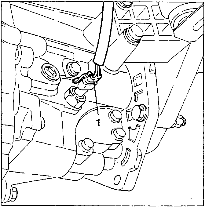 Diagram showing electrical connection to reversing switch
