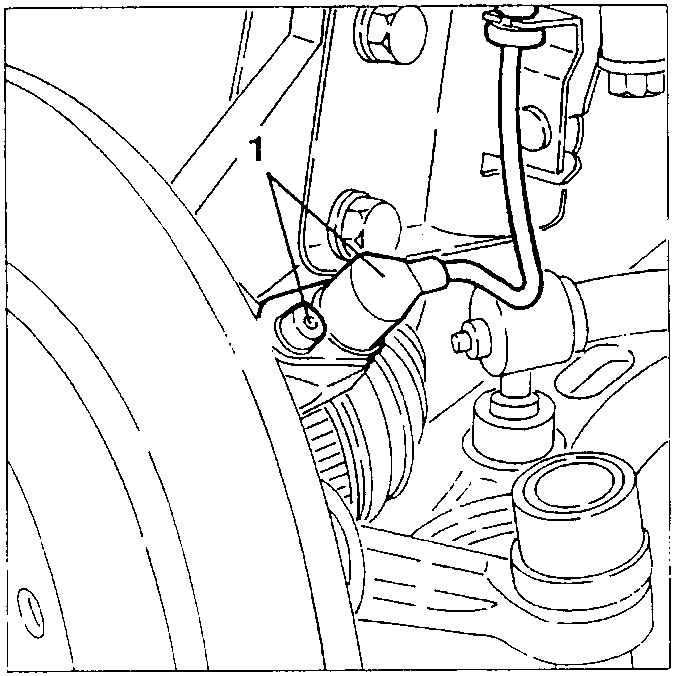 Left front A.B.S. inductive sensor