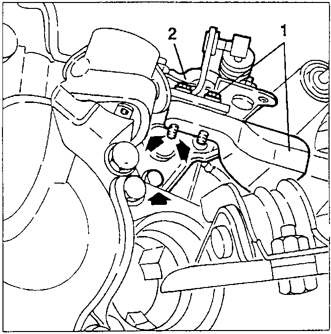Gearbox with damping mass and gearshift control bracket