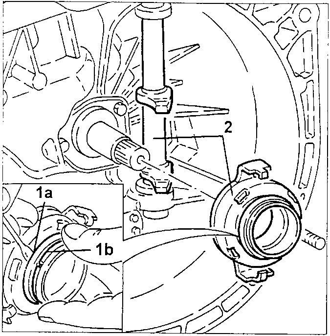 Thrust bearing assembly with taper ring and spring