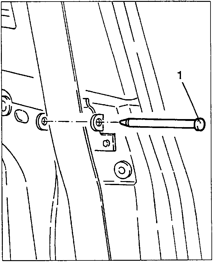 Belt holder bracket guide pin