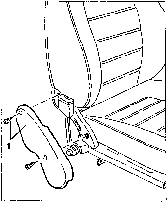 Diagram showing right-hand hinge moulding removal