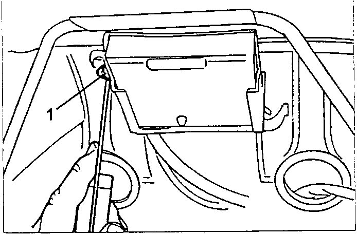 Connector box safety plug removal diagram