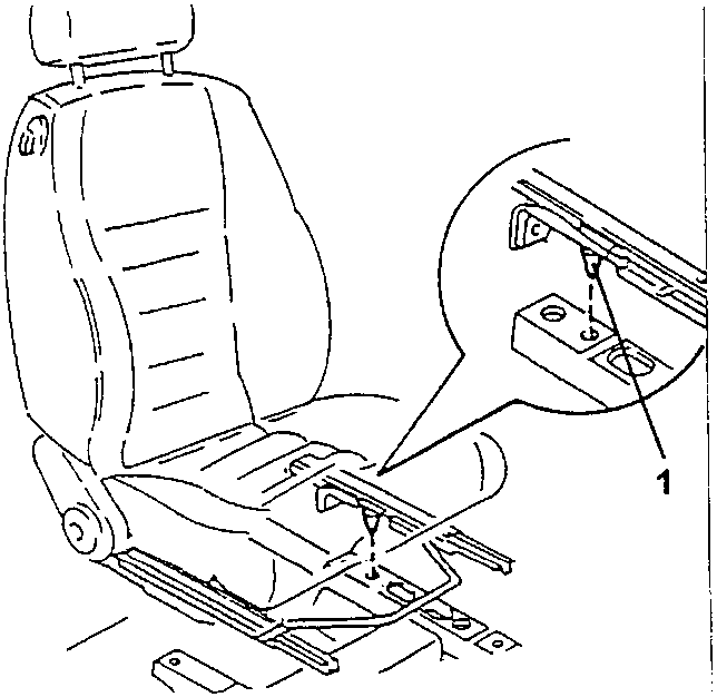 Seat being placed into housing with centering pin 1 shown