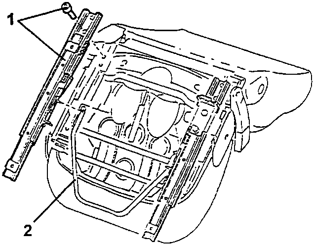 Diagram showing outer guide fitted with runner attached