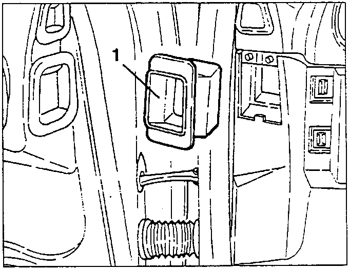Air vent being removed from dashboard
