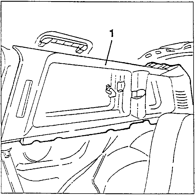 Side panel with window moulding
