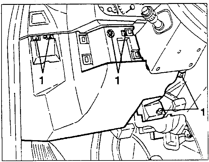 Fusebox trim with screws