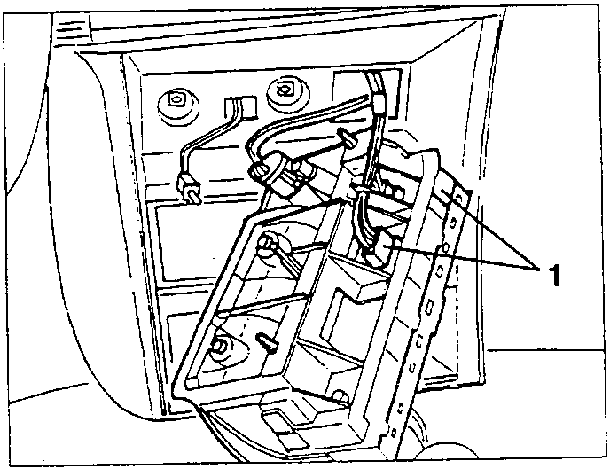 Ashtray support and services control unit removal