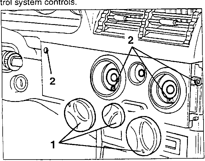 Climate control knobs and screws