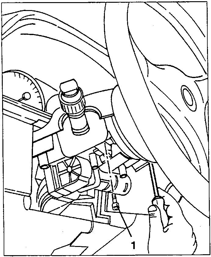 Hand loosening two screws on steering column upper casing half