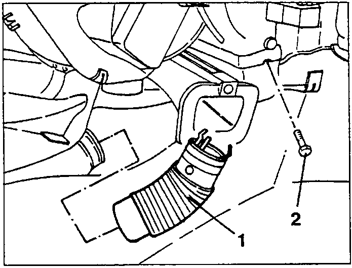 Air delivery duct with fastening screw
