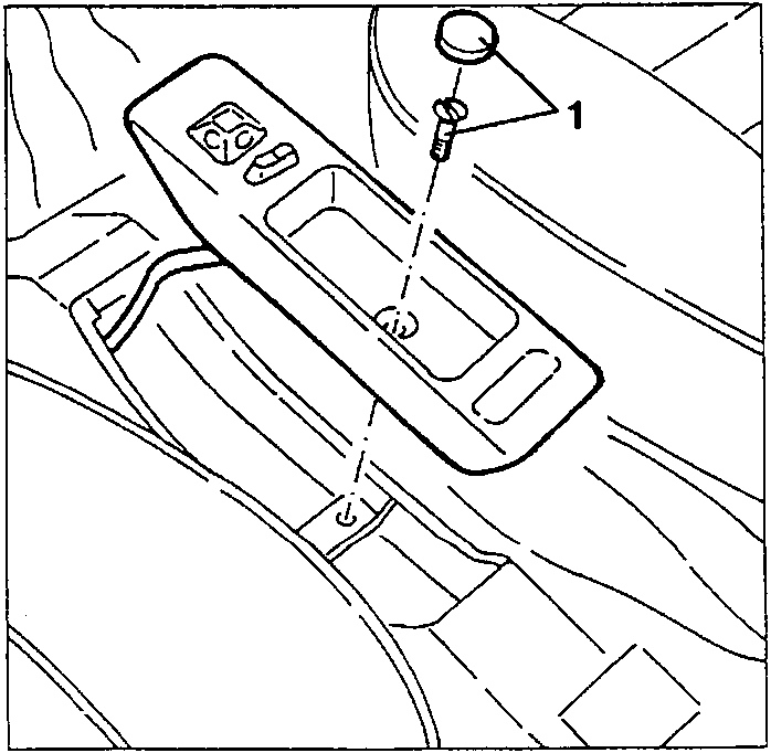 Central console with electric mirror connections