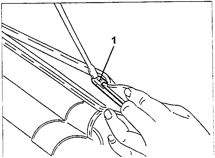 Hand releasing upholstery flexible bands
