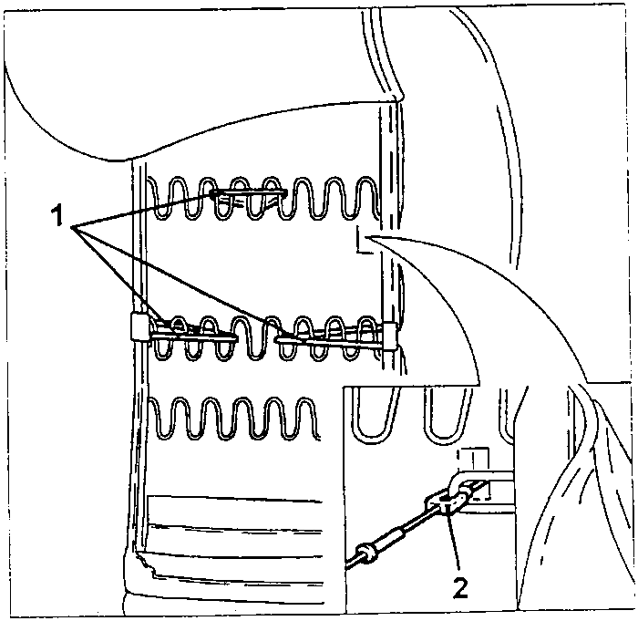Upholstery rods and springs mechanism