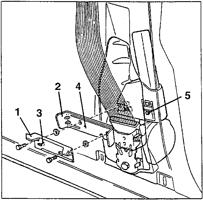 Diagram showing outer and inner arming brackets, centering pin, and retainer pin
