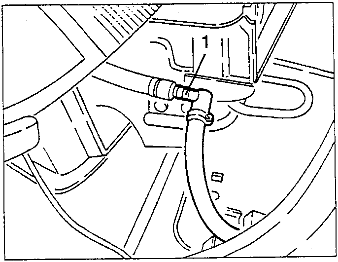 Disconnecting headlamp washer pipe connection