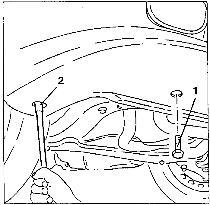 Slacking lower bumper fastening screws