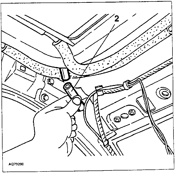 Diagram showing front and rear water drain pipes being disconnected